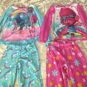 Girls size 6/6x trolls pajamas